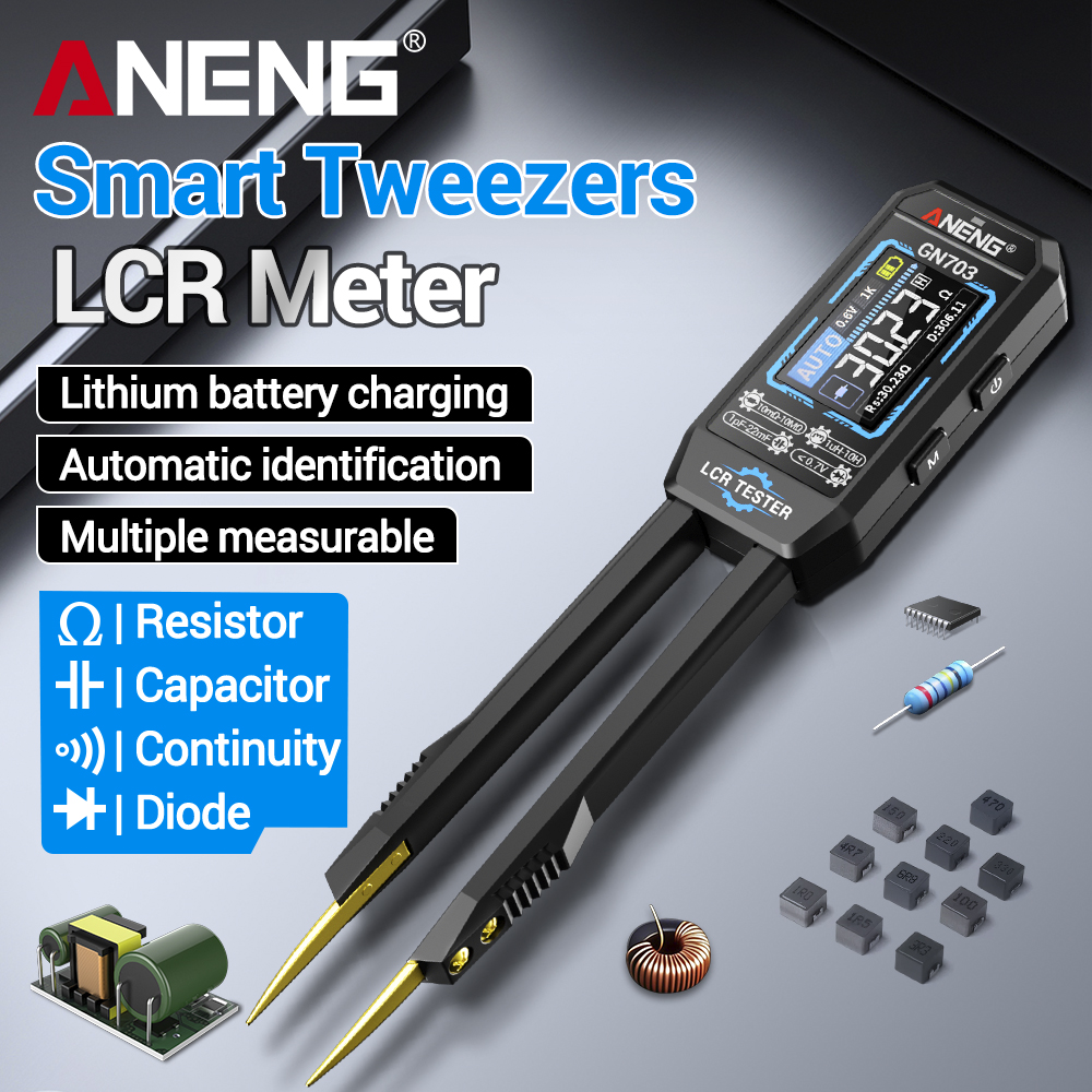 Smd Tweezer Set - ANENG GN703 Smart Tweezers LCR Meter