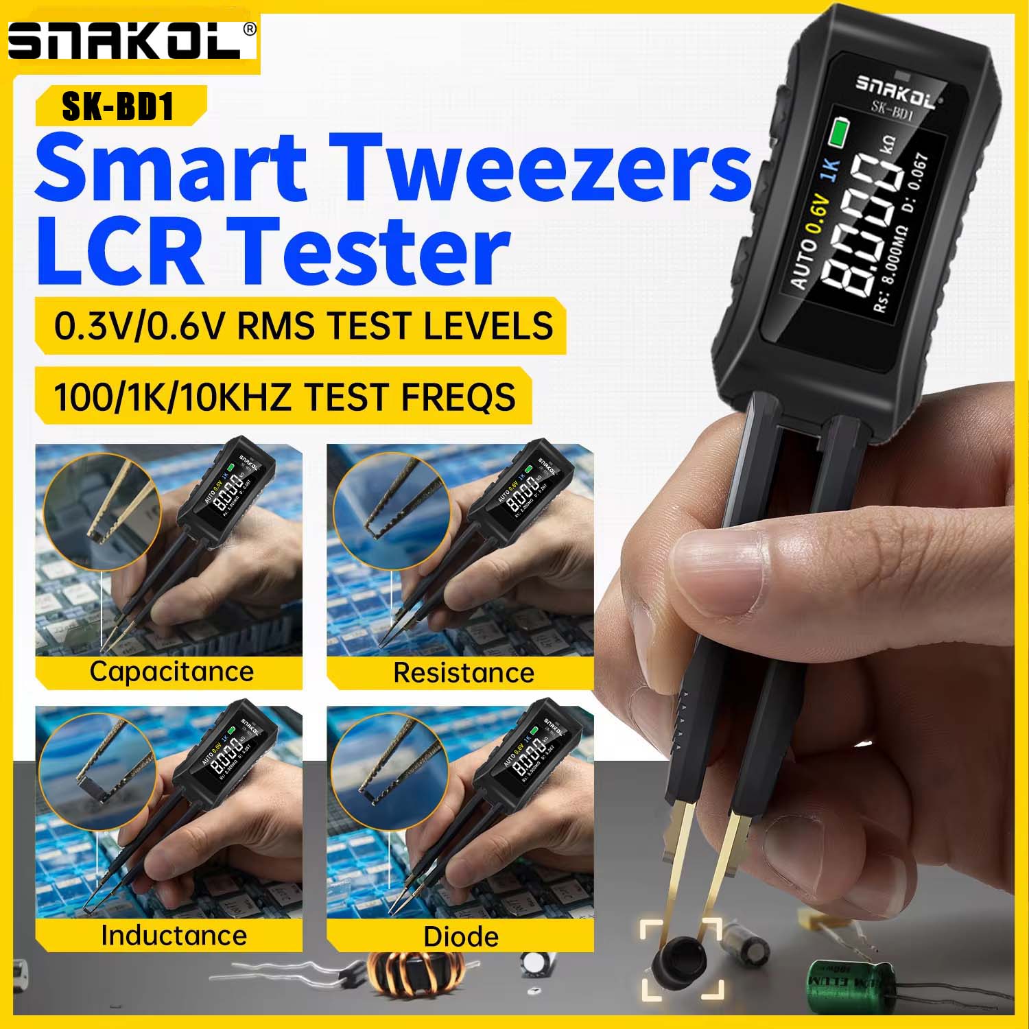 SNAKOL  Digital Tweezers Smart – Smd Tweezer Set Bewertung und Preis